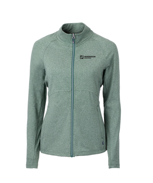 Cutter & Buck Adapt Eco Knit Stretch Recycled Womens Full Zip