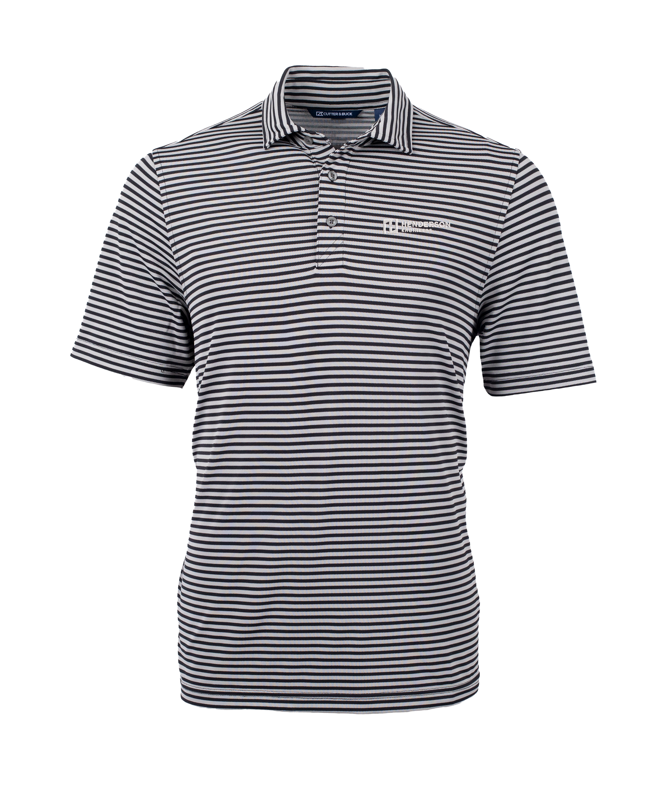 Cutter & Buck Virtue Eco Pique Stripe Recycled Mens Polo